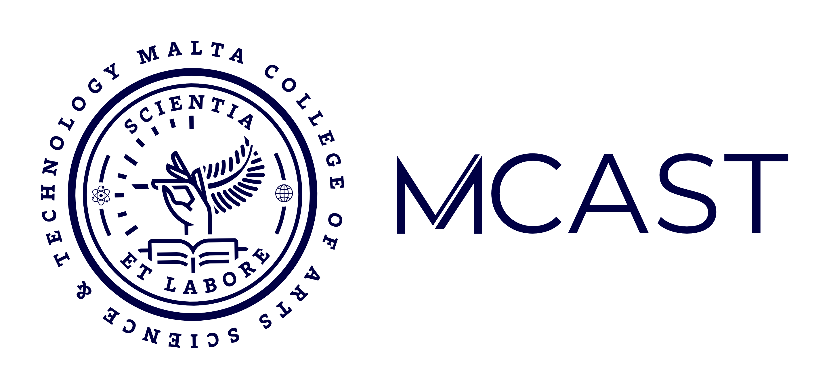 MCAST Logo Transparent Primary-Blue